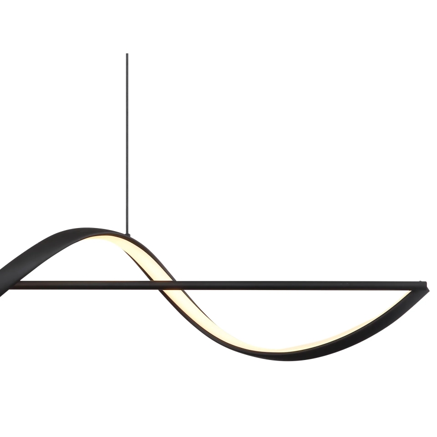Globo - LED Lustr na lanku LED/24W/230V 3000K černá