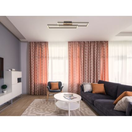 Globo - LED Stropní svítidlo LED/30W/230V 3000K 60x80 cm černá