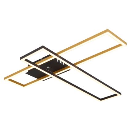 Globo - LED Stropní svítidlo LED/30W/230V 3000K 60x80 cm černá/zlatá