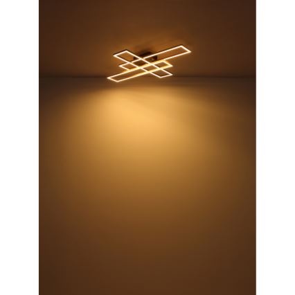 Globo - LED Stropní svítidlo LED/30W/230V 3000K 60x80 cm černá/zlatá