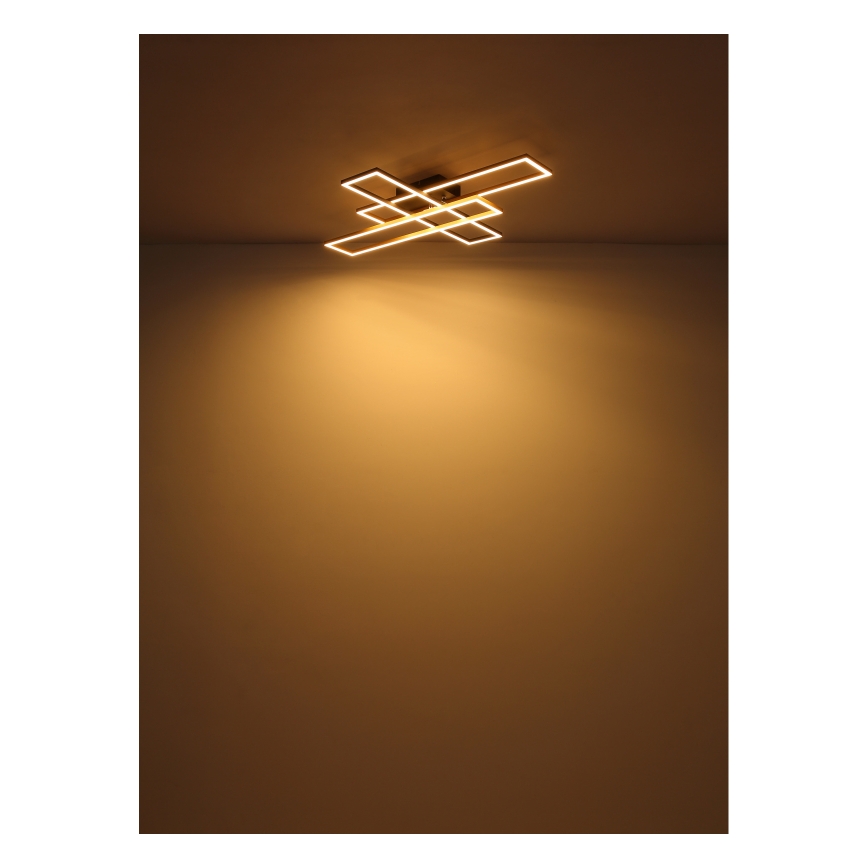 Globo - LED Stropní svítidlo LED/30W/230V 3000K 60x80 cm černá/zlatá