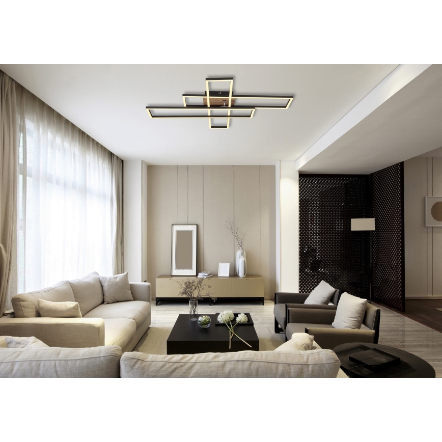Globo - LED Stropní svítidlo LED/40W/230V 3000K 60x80 cm černá