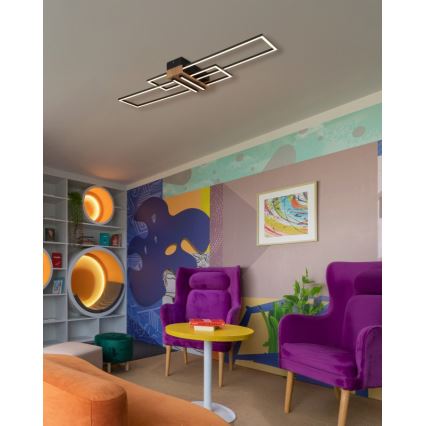 Globo - LED Stropní svítidlo LED/40W/230V 3000K 25x100 cm černá