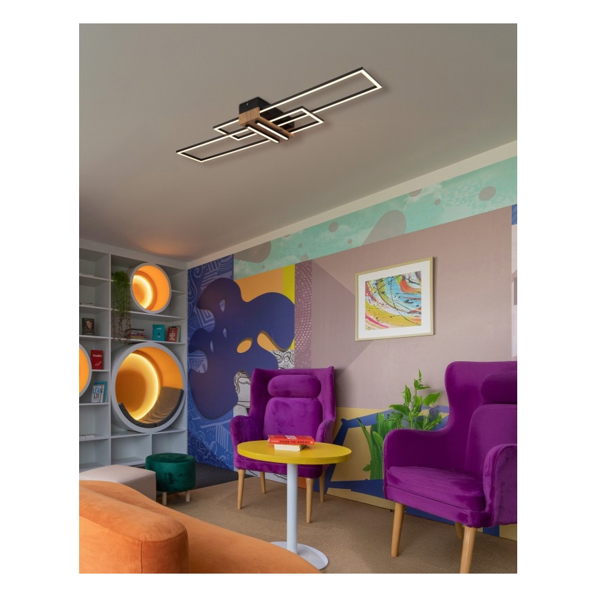 Globo - LED Stropní svítidlo LED/40W/230V 3000K 25x100 cm černá
