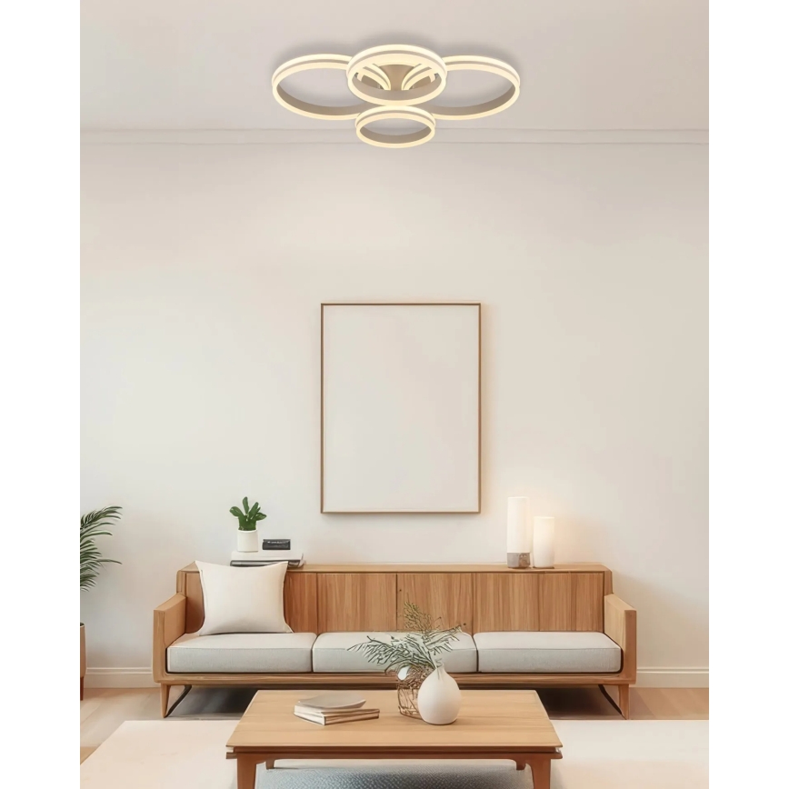 Globo - LED Stmívatelné stropní svítidlo LED/92W/230V 3000K 68x84,5 cm