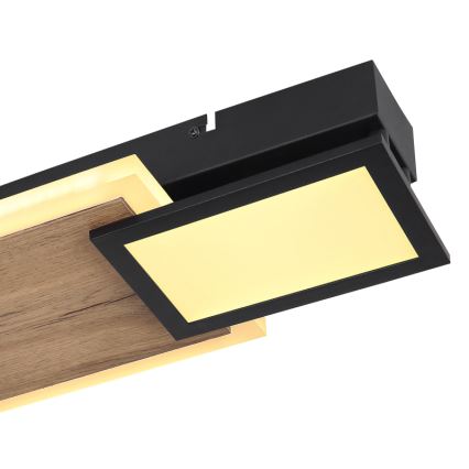 Globo 67279-30 - LED Stropní svítidlo CAROLINE LED/30W/230V 25x71,5 cm béžová/černá