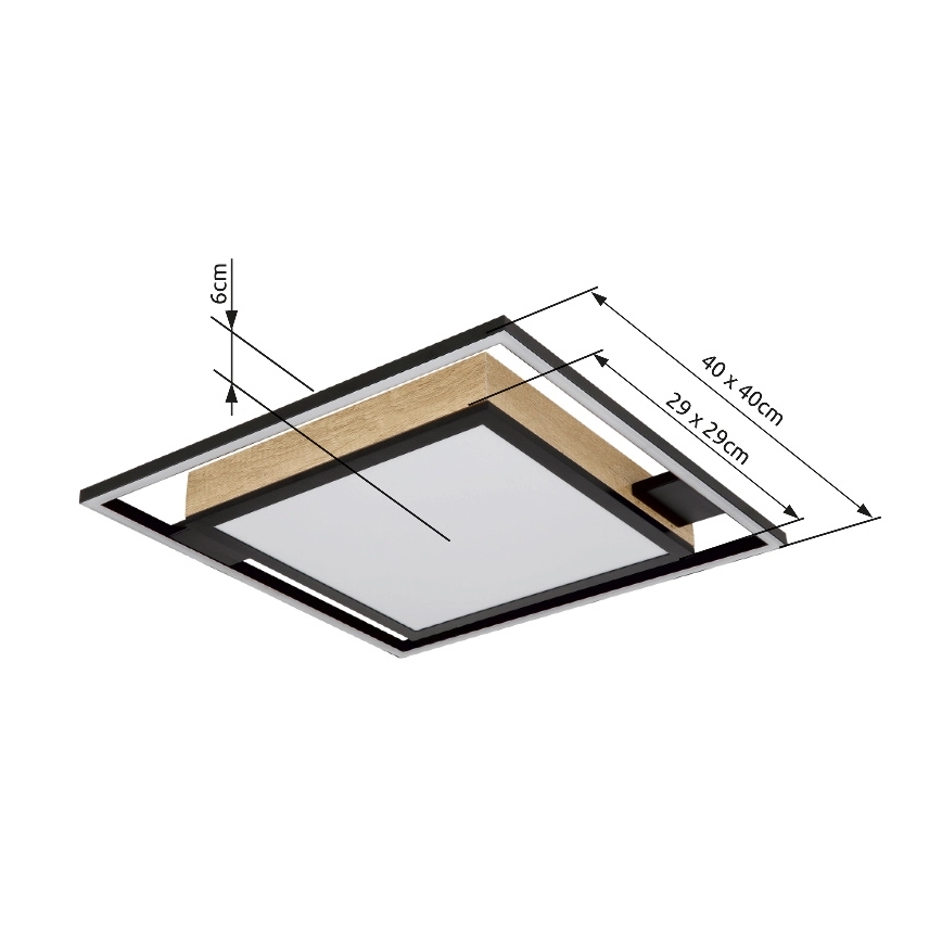 Globo - LED Stmívatelné stropní svítidlo LED/40W/230V 2700-6500K + dálkové ovládání