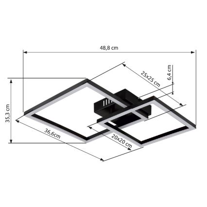 Globo - LED Stropní svítidlo LED/20W/230V 3000K