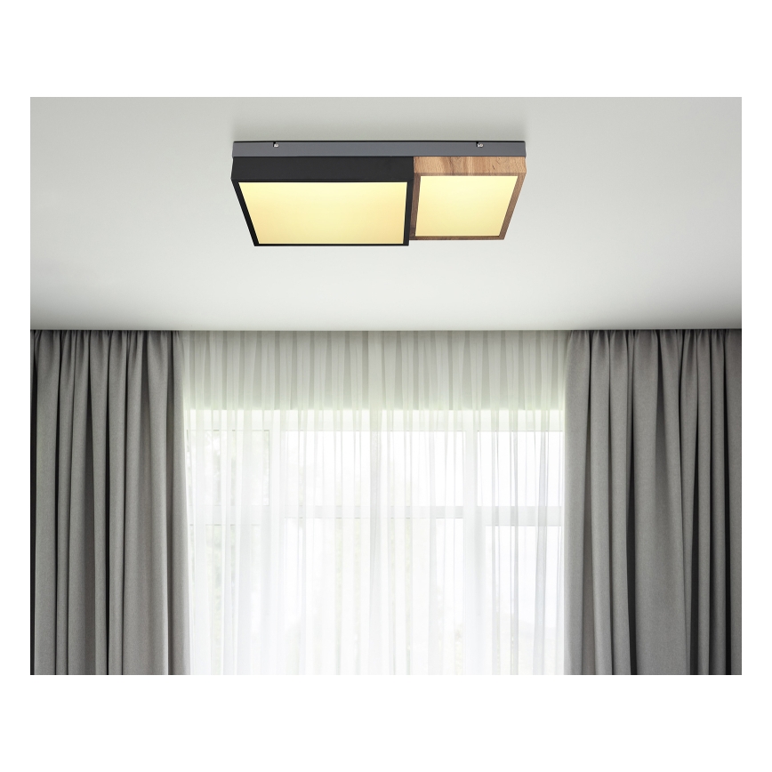 Globo 67286-30 - LED Stropní svítidlo GUNDI LED/30W/230V 35x65 cm hnědá/černá