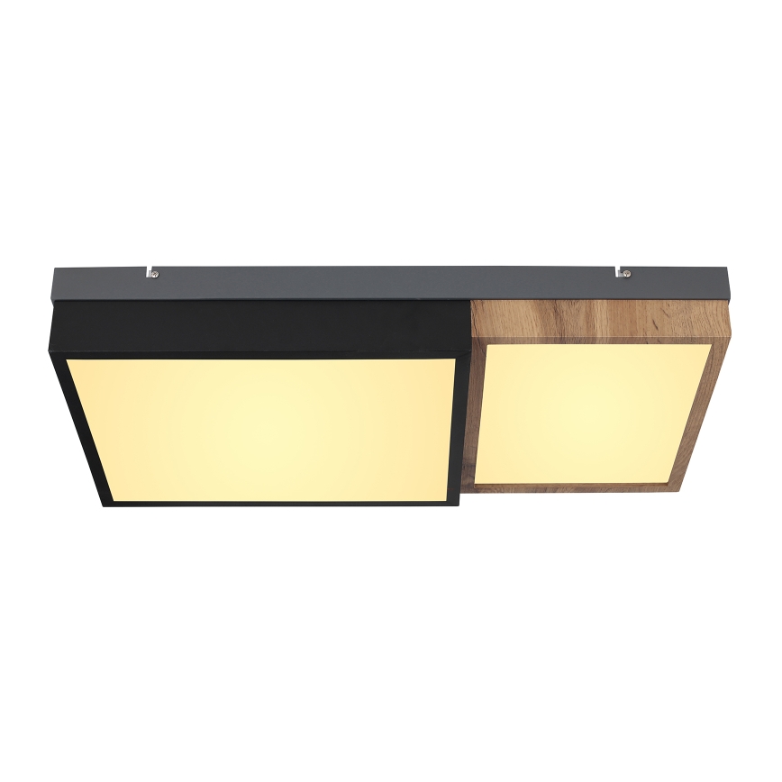 Globo 67286-30 - LED Stropní svítidlo GUNDI LED/30W/230V 35x65 cm hnědá/černá