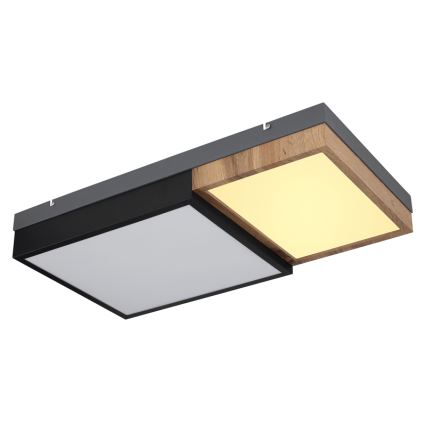 Globo 67286-30 - LED Stropní svítidlo GUNDI LED/30W/230V 35x65 cm hnědá/černá