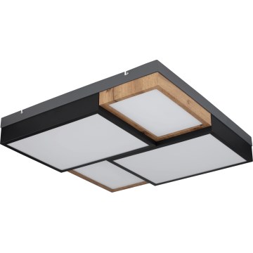 Globo 67286-50 - LED Stropní svítidlo GUNDI LED/50W/230V 60x60 cm hnědá/černá