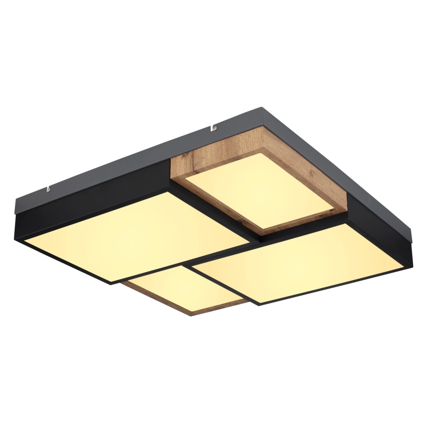 Globo 67286-50 - LED Stropní svítidlo GUNDI LED/50W/230V 60x60 cm hnědá/černá