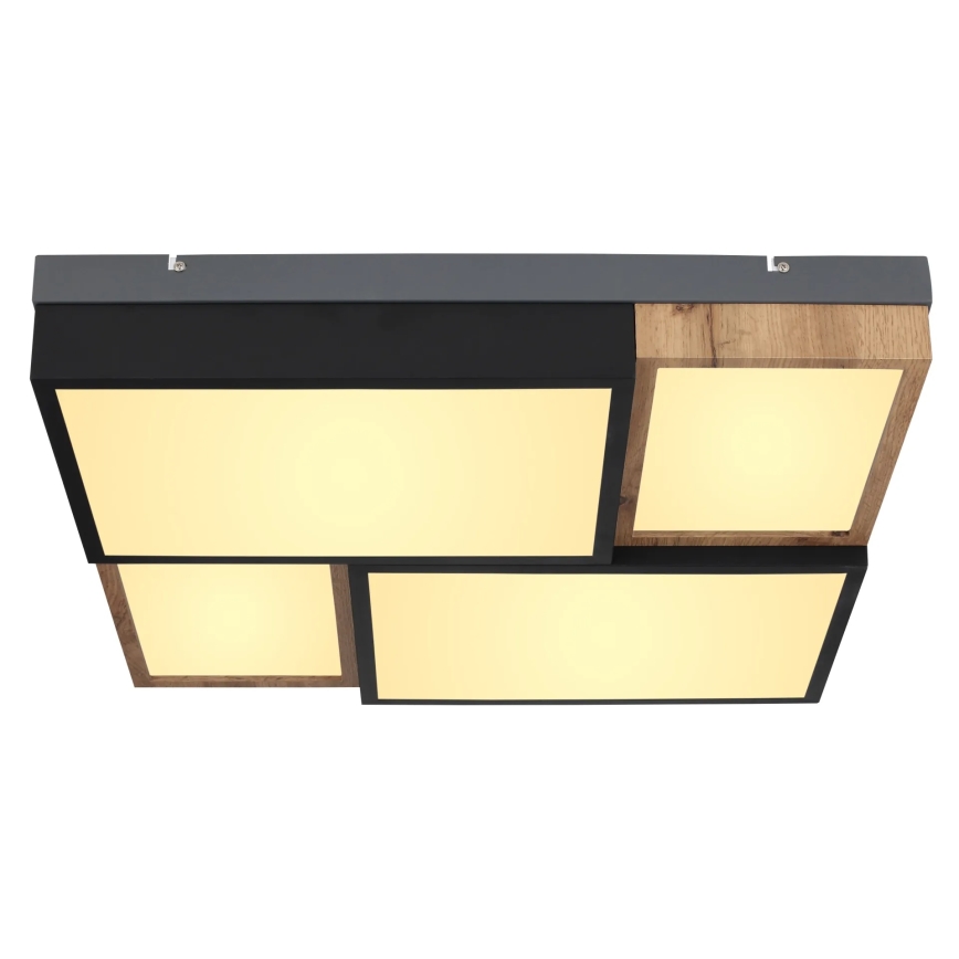 Globo 67286-50 - LED Stropní svítidlo GUNDI LED/50W/230V 60x60 cm hnědá/černá