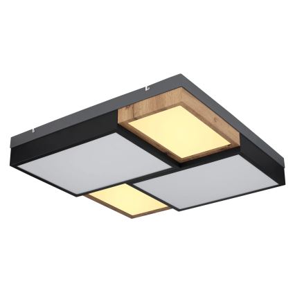 Globo 67286-50 - LED Stropní svítidlo GUNDI LED/50W/230V 60x60 cm hnědá/černá