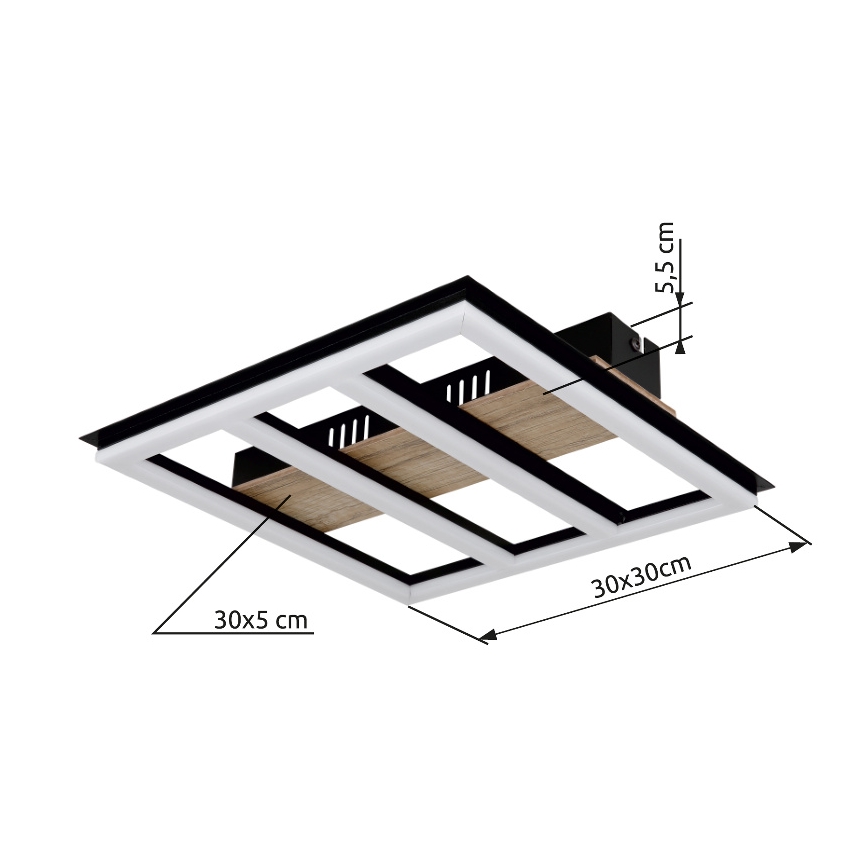 Globo - LED Stropní svítidlo LED/18W/230V 3000K 30x30 cm