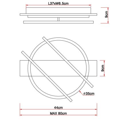 Globo - LED Stropní svítidlo LED/32W/230V