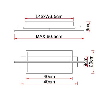 Globo - LED Stropní svítidlo LED/28W/230V