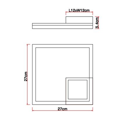 Globo - LED Stropní svítidlo LED/12W/230V