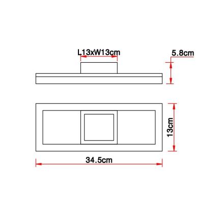 Globo - LED Stropní svítidlo LED/12W/230V