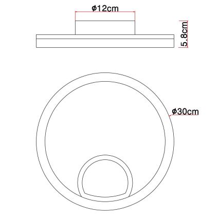 Globo - LED Stropní svítidlo LED/12W/230V