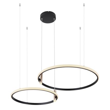 Globo - LED Stmívatelný lustr na lanku LED/55W/230V 2700-6000K černá + dálkové ovládání