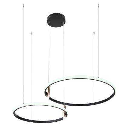Globo - LED Stmívatelný lustr na lanku LED/55W/230V 2700-6000K černá + dálkové ovládání