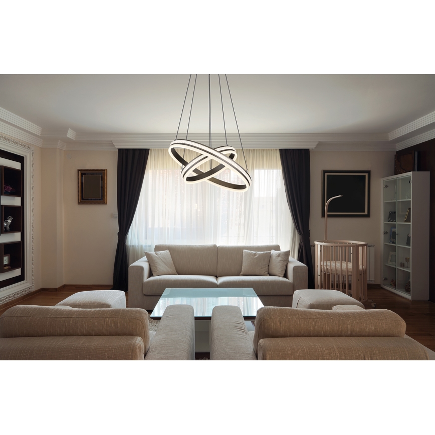 Globo - LED Stmívatelný lustr na lanku LED/60W/230V 2700K-6000K + dálkové ovládání
