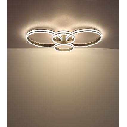 Globo - LED Stropní svítidlo LED/39W/230V 2700/4500/6500K 106x60 cm antracit