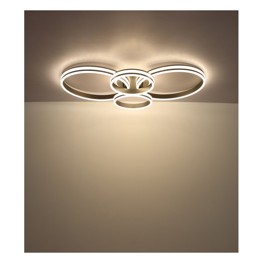Globo - LED Stropní svítidlo LED/39W/230V 2700/4500/6500K 106x60 cm antracit