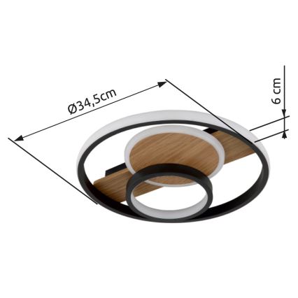Globo - LED Stropní svítidlo LED/24W/230V