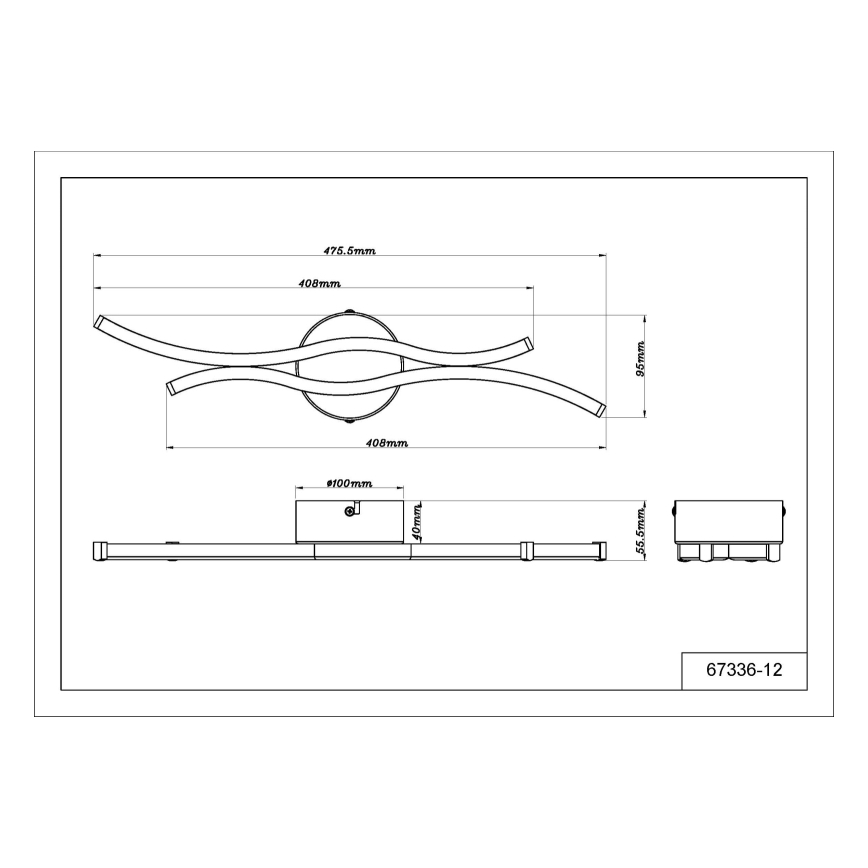 Globo - LED Stropní svítidlo LED/12W/230V 3000K