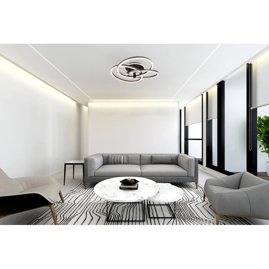 Globo - LED Stmívatelné stropní svítidlo LED/75W/230V 2700-6000K pr. 78 cm + dálkové ovládání