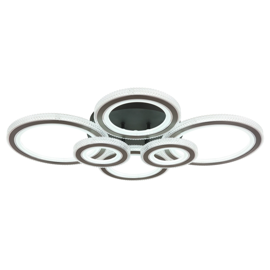 Globo - LED Stmívatelné stropní svítidlo LED/60W/230V 2700-6000K 56x78 cm antracit + dálkové ovládání
