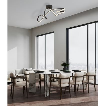 Globo - LED Přisazený lustr LED/30W/230V černá