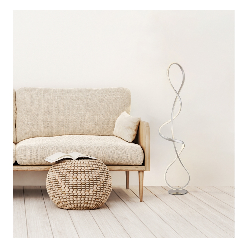 Globo - LED Stojací lampa LED/36W/230V matný chrom