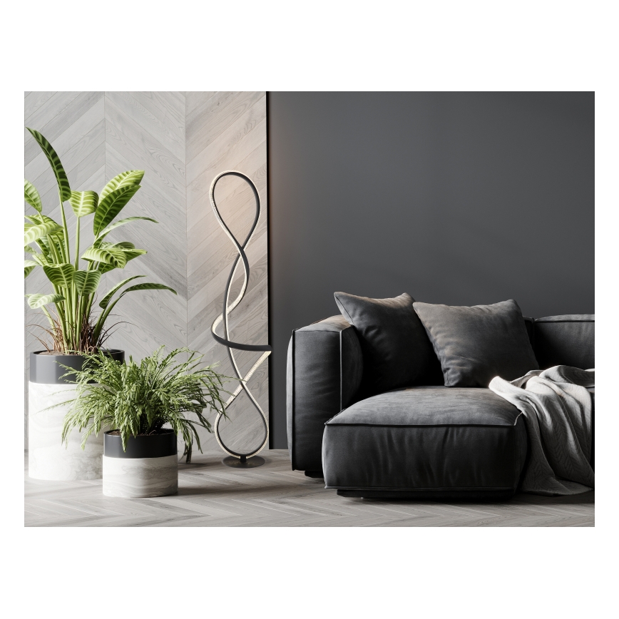 Globo - LED Stojací lampa LED/36W/230V černá