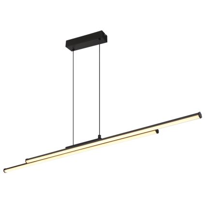 Globo - LED Lustr na lanku LED/24W/230V 3000K černá