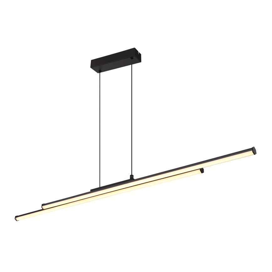 Globo - LED Lustr na lanku LED/24W/230V 3000K černá