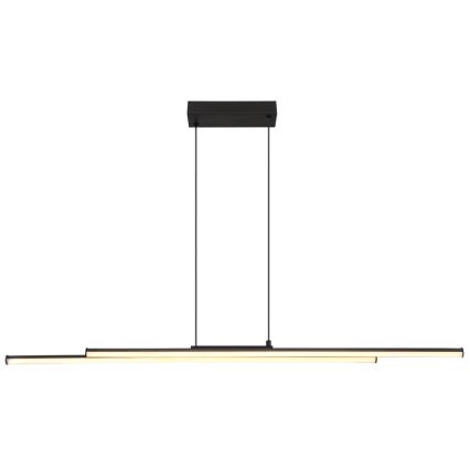 Globo - LED Lustr na lanku LED/24W/230V 3000K černá