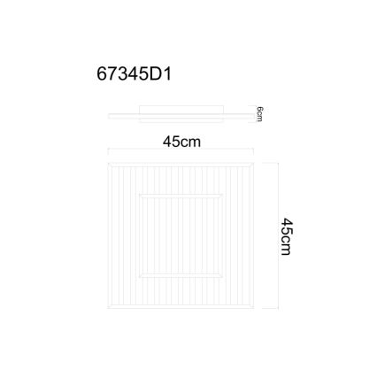 Globo - LED Stropní svítidlo LED/36W/230V 3000K 45x45 cm