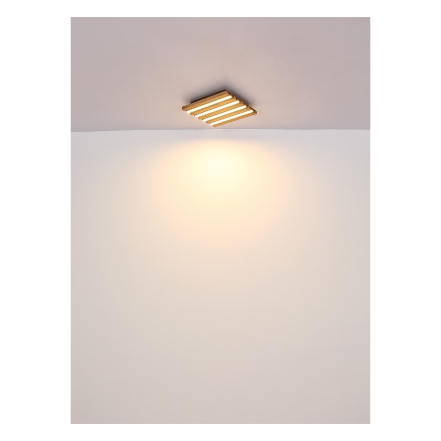 Globo - LED Stropní svítidlo LED/30W/230V 3000K 45x45 cm dřevo