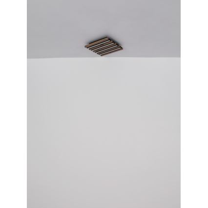Globo - LED Stropní svítidlo LED/30W/230V 3000K 45x45 cm dřevo