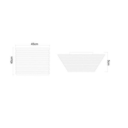 Globo - LED Stropní svítidlo LED/30W/230V 3000K 45x45 cm dřevo