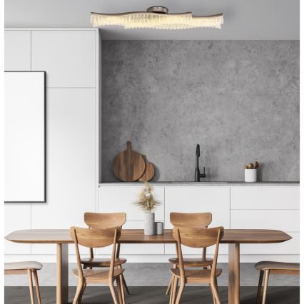 Globo - LED Stropní svítidlo LED/35W/230V 3200K 18x108 cm matný chrom