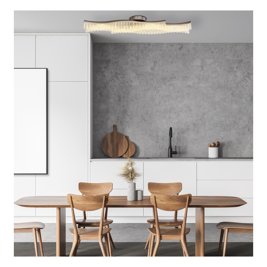 Globo - LED Stropní svítidlo LED/35W/230V 3200K 18x108 cm matný chrom