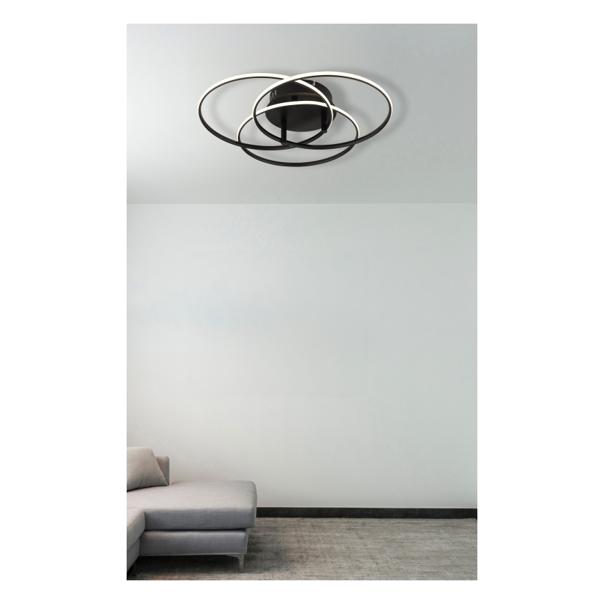 Globo - LED Stropní svítidlo LED/40W/230V 4000K pr. 45,6 cm černá