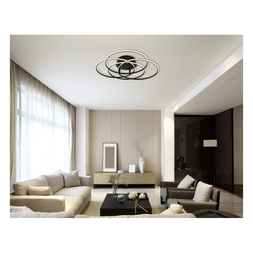 Globo - LED Stropní svítidlo LED/55W/230V 4000K pr. 51,5 cm černá