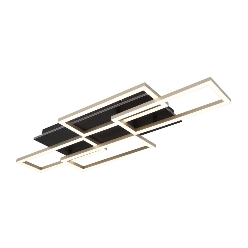 Globo - LED Stmívatelné stropní svítidlo LED/40W/230V 2700-6500K 32,5x87,5 cm černá + dálkové ovládání
