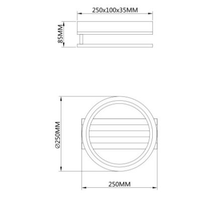 Globo - LED Stropní svítidlo LED/10W/230V 3000/4200/600K 25x25 cm